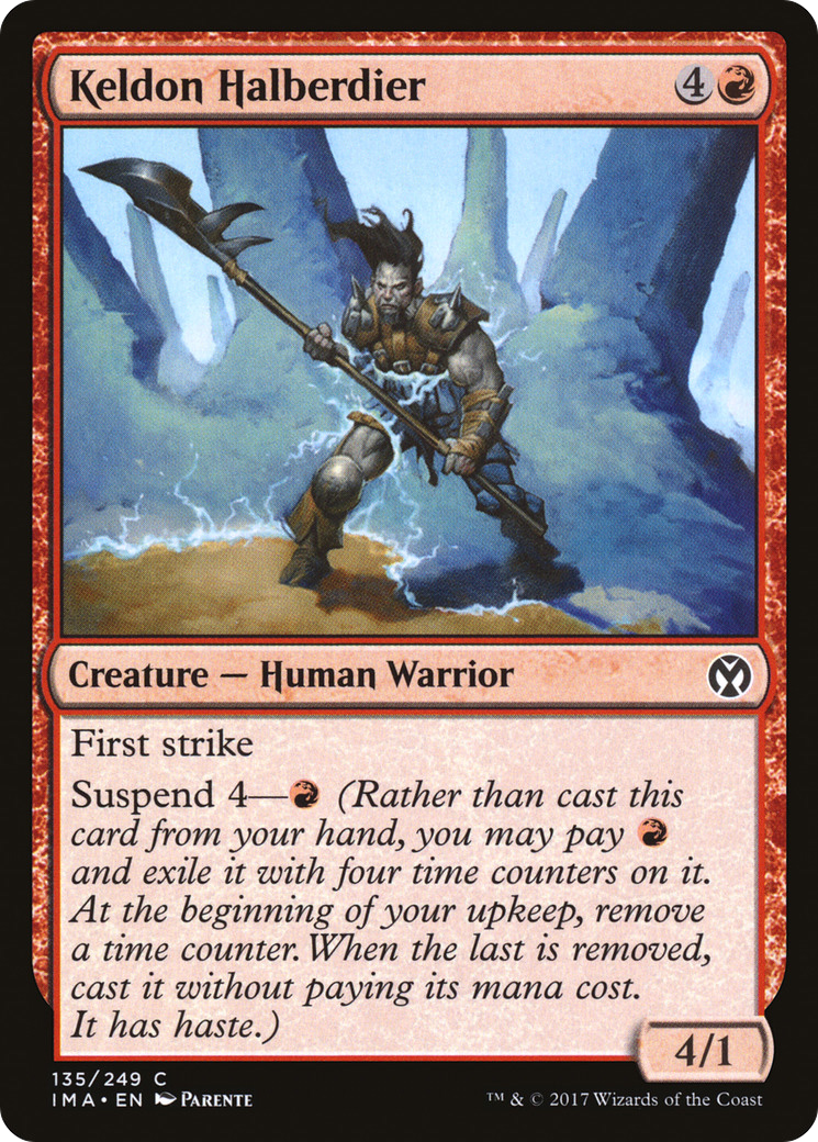 Keldon Halberdier (IMA-135) [Iconic Masters] MTG Single Wizards of the Coast