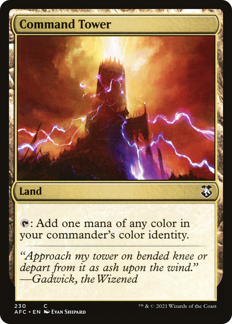 Command Tower (AFC-230) [Forgotten Realms Commander] MTG Single Wizards of the Coast