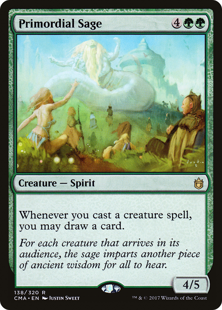 Primordial Sage (CMA-138) [Commander Anthology] MTG Single Wizards of the Coast
