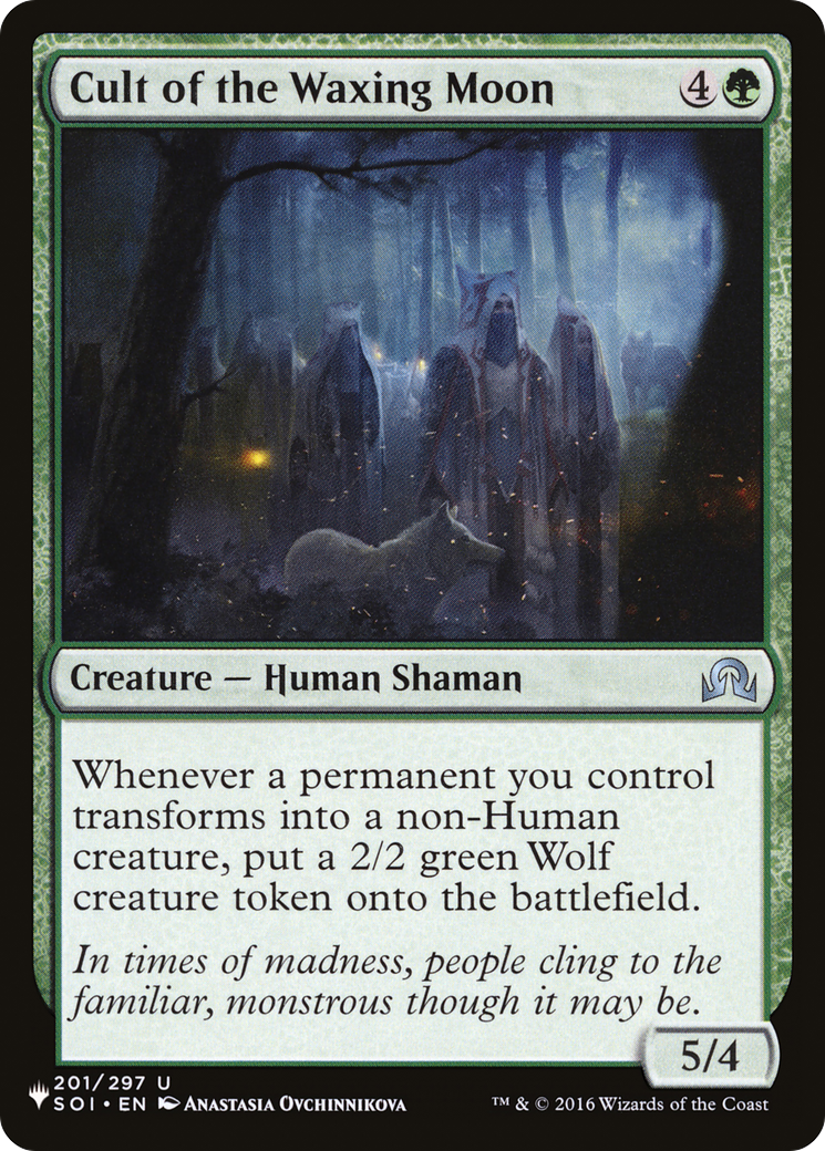 Cult of the Waxing Moon (LIST-SOI-201) [Mystery Booster] The List MTG Single Wizards of the Coast