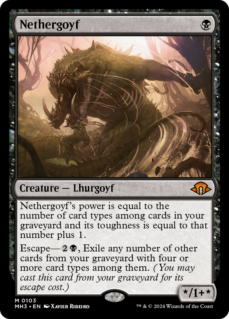 Nethergoyf (MH3-103) [Modern Horizons 3] Foil MTG Single Modern Horizons 3