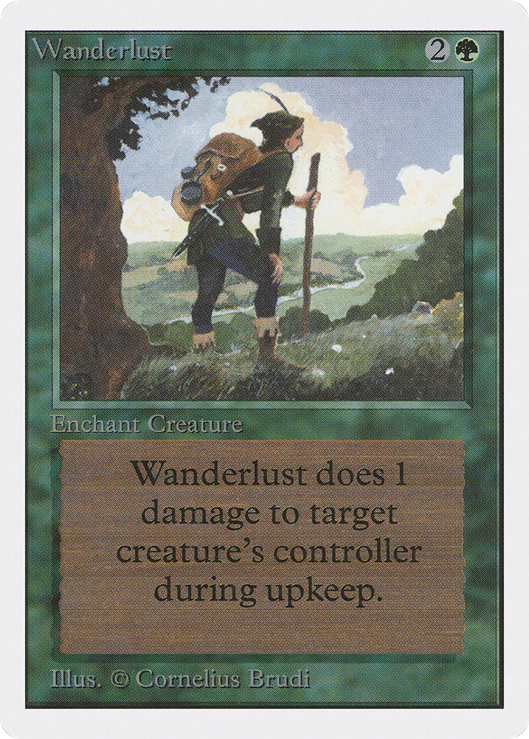 Wanderlust (2ED-227) [Oldschool] Unlimited Edition MTG Single Wizards of the Coast