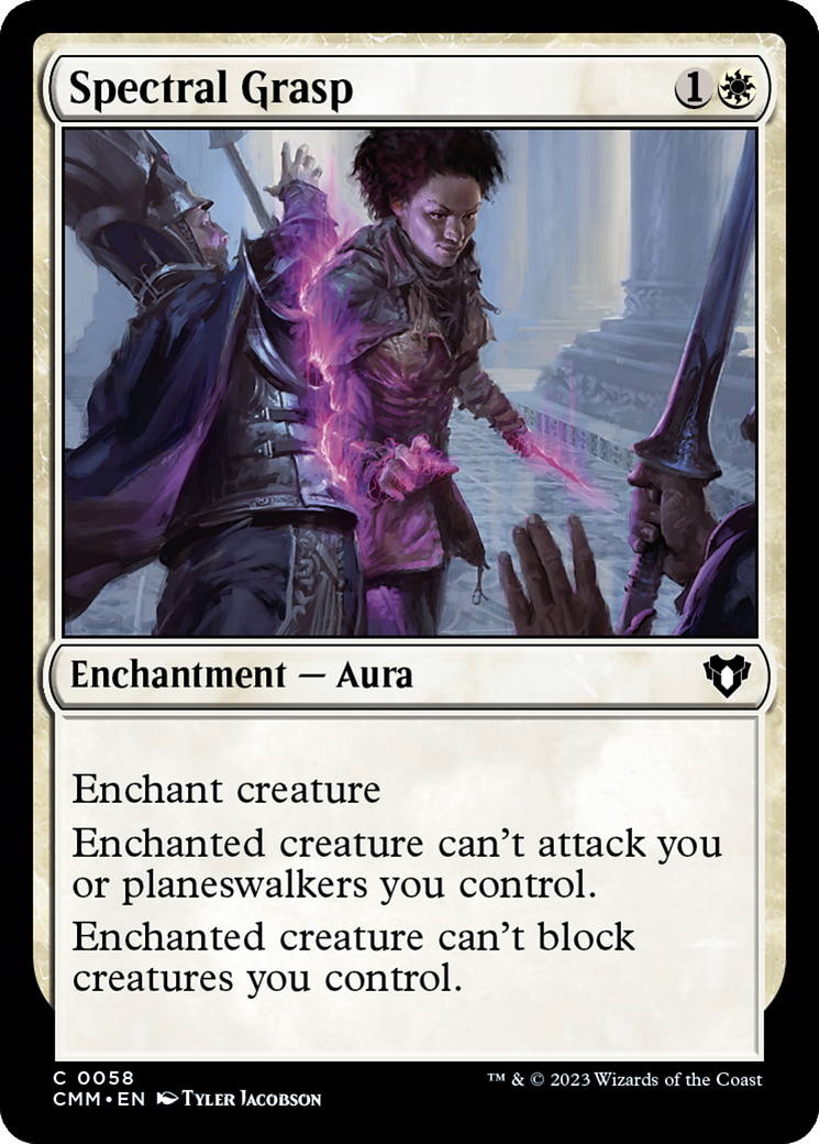 Spectral Grasp (CMM-058) [Commander Masters] Foil MTG Single Wizards of the Coast