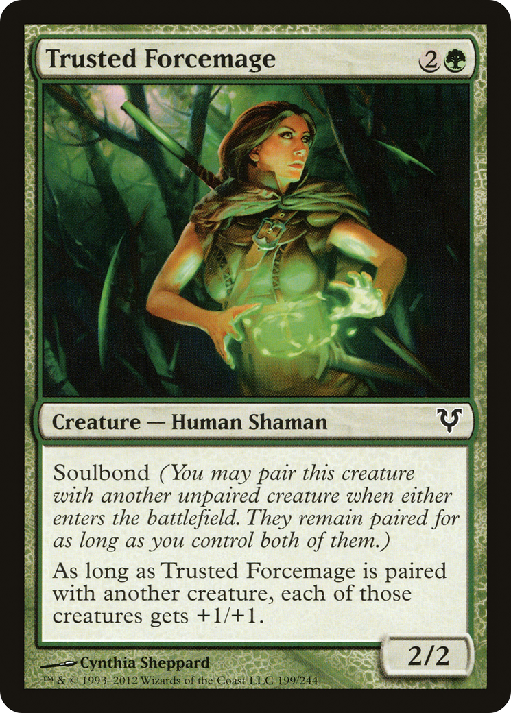 Trusted Forcemage (AVR-199) [Avacyn Restored] Foil MTG Single Wizards of the Coast