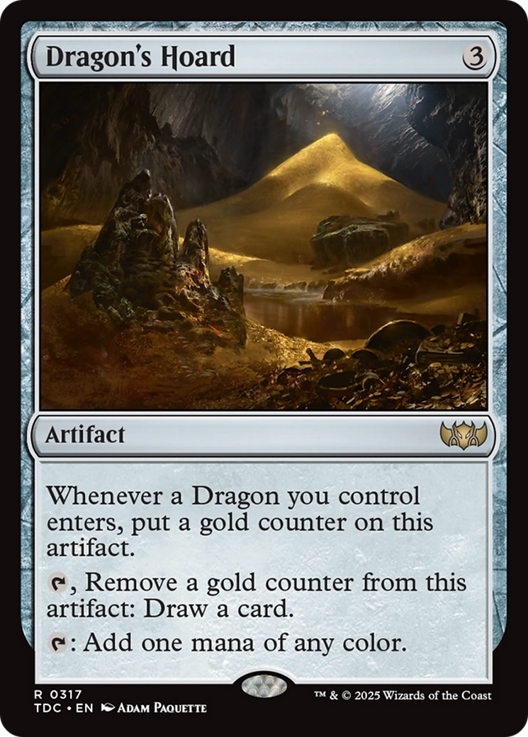 Dragon's Hoard (TDC-317) [Commander: Tarkir: Dragonstorm] MTG Single Wizards of the Coast