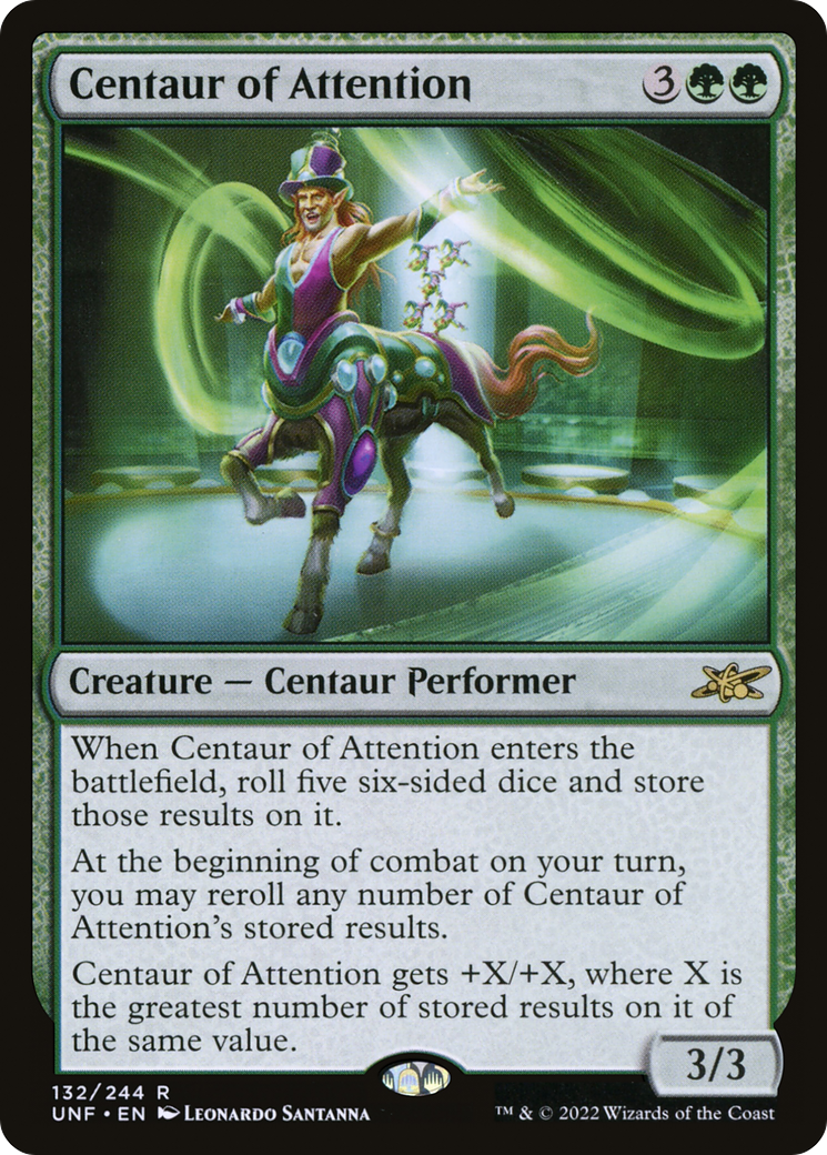 Centaur of Attention (UNF-132) [Unfinity] MTG Single Wizards of the Coast