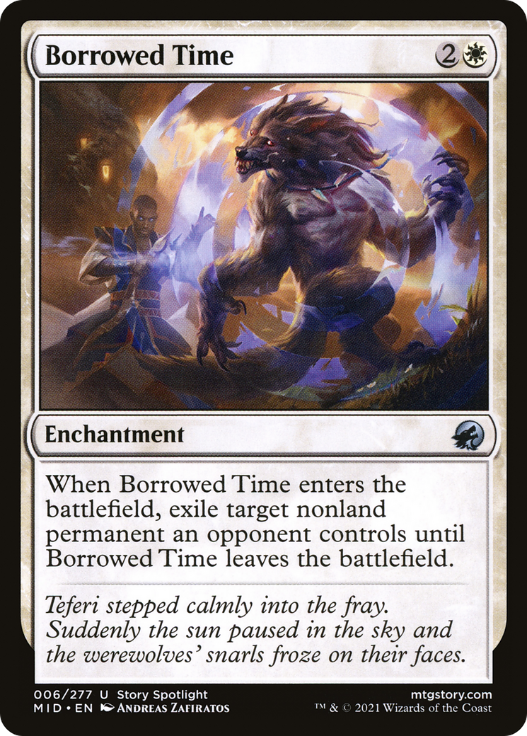 Borrowed Time (MID-006) [Innistrad: Midnight Hunt] Foil MTG Single Wizards of the Coast