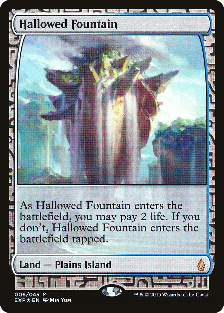 Hallowed Fountain (EXP-006) [Zendikar Expeditions] Foil MTG Single Wizards of the Coast