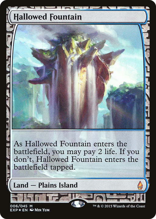 Hallowed Fountain (EXP-006) [Zendikar Expeditions] Foil MTG Single Wizards of the Coast