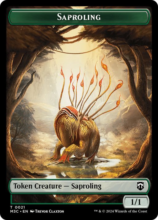 Saproling (TM3C-021) [Tokens] Modern Horizons 3 Commander Tokens Foil MTG Single Wizards of the Coast