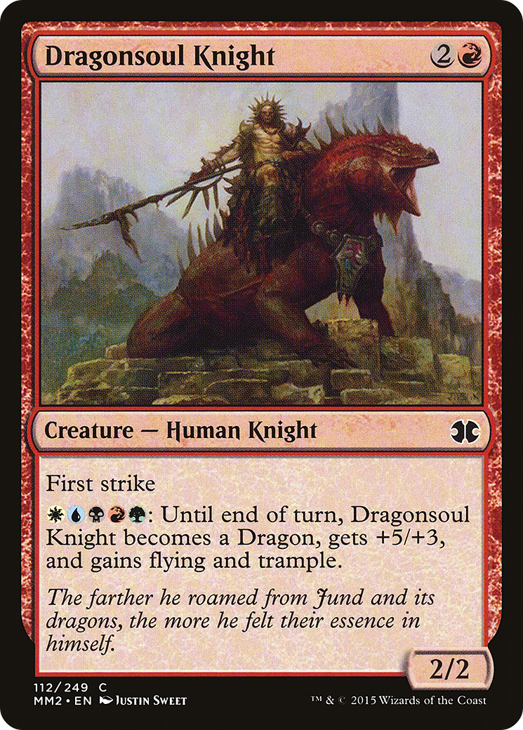 Dragonsoul Knight (MM2-112) [Modern Masters 2015] MTG Single Wizards of the Coast