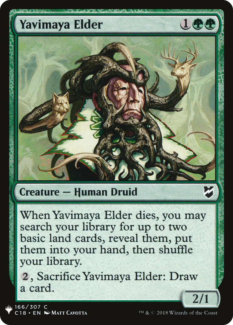Yavimaya Elder (LIST-C18-166) [Mystery Booster] The List MTG Single Wizards of the Coast