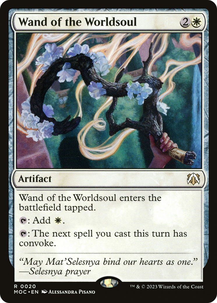 Wand of the Worldsoul (MOC-020) [March of the Machine Commander] MTG Single Wizards of the Coast