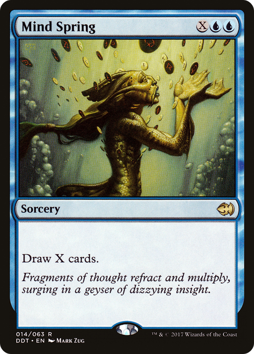 Mind Spring (DDT-014) [Misc] Duel Decks: Merfolk vs. Goblins MTG Single Wizards of the Coast