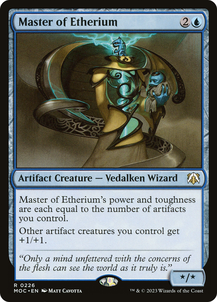 Master of Etherium (MOC-226) [March of the Machine Commander] MTG Single Wizards of the Coast