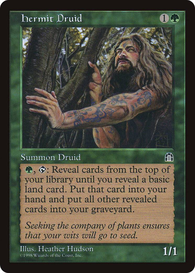 Hermit Druid (STH-) [Stronghold] MTG Single Wizards of the Coast