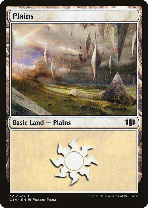 Plains (321) (C14-321) [Commander 2014] MTG Single Wizards of the Coast