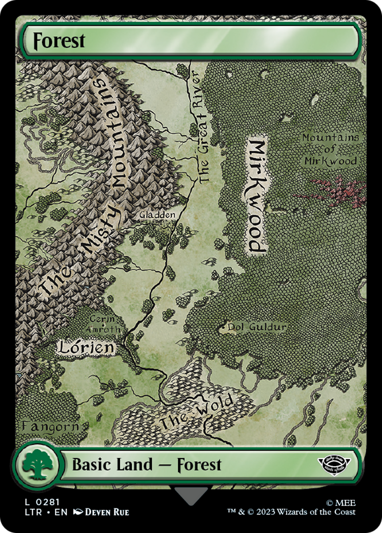 Forest (0281) (LTR-281) [The Lord of the Rings: Tales of Middle-earth] Foil MTG Single Wizards of the Coast