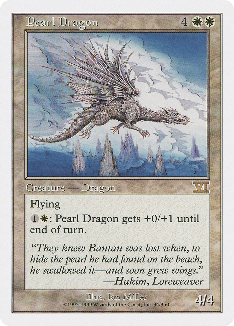 Pearl Dragon (6ED-034) [Classic Sixth Edition] MTG Single Wizards of the Coast