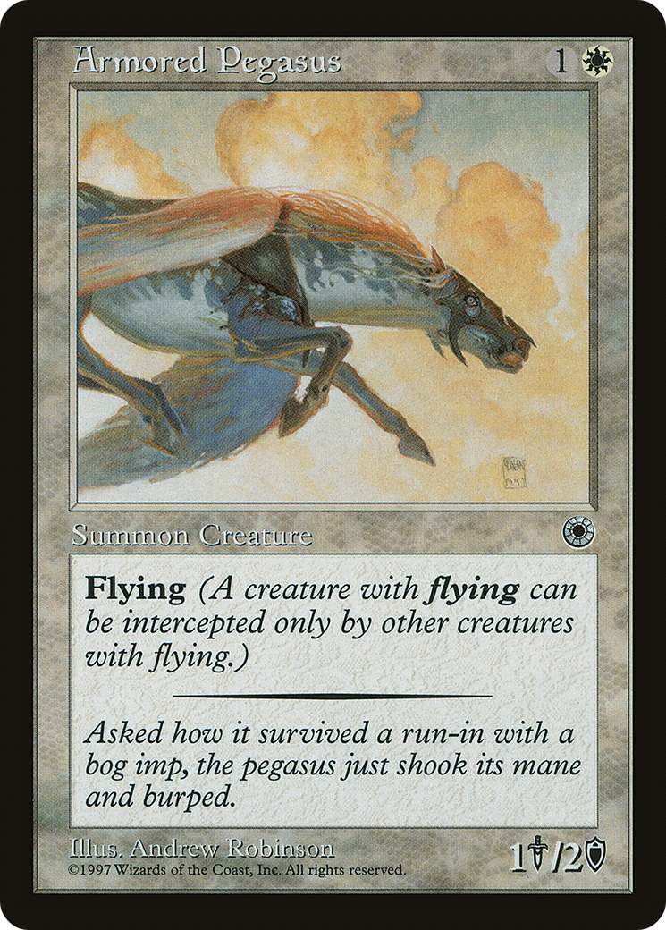 Armored Pegasus (POR-06D) [Misc] Portal MTG Single Wizards of the Coast