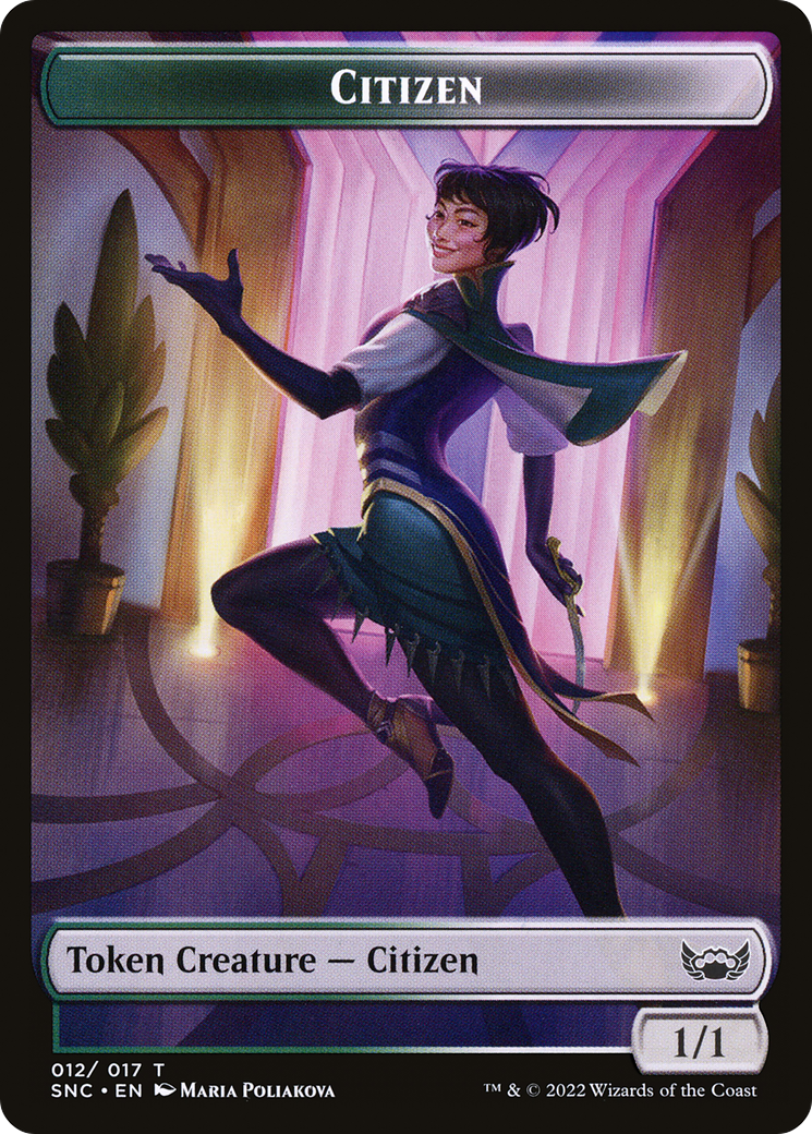 Citizen (TSNC-012) [Tokens] Streets of New Capenna Tokens Foil MTG Single Wizards of the Coast