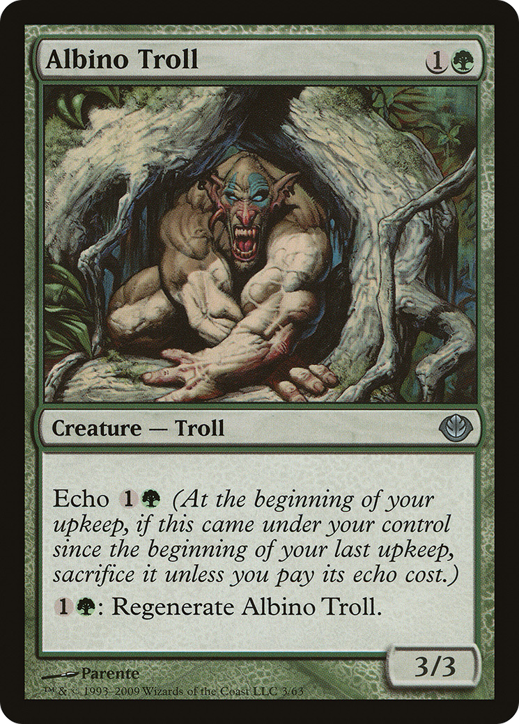 Albino Troll (DDD-003) [Misc] Duel Decks: Garruk vs. Liliana MTG Single Wizards of the Coast