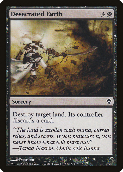 Desecrated Earth (ZEN-086) [Zendikar] Foil MTG Single Wizards of the Coast