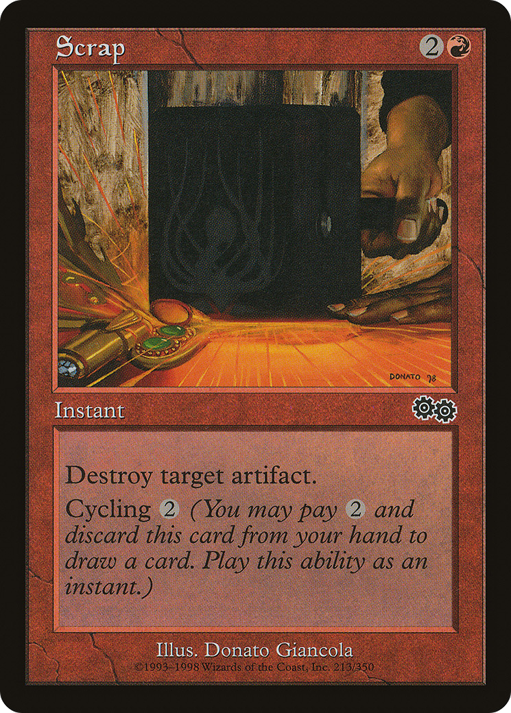 Scrap (USG-213) [Urza's Saga] MTG Single Wizards of the Coast