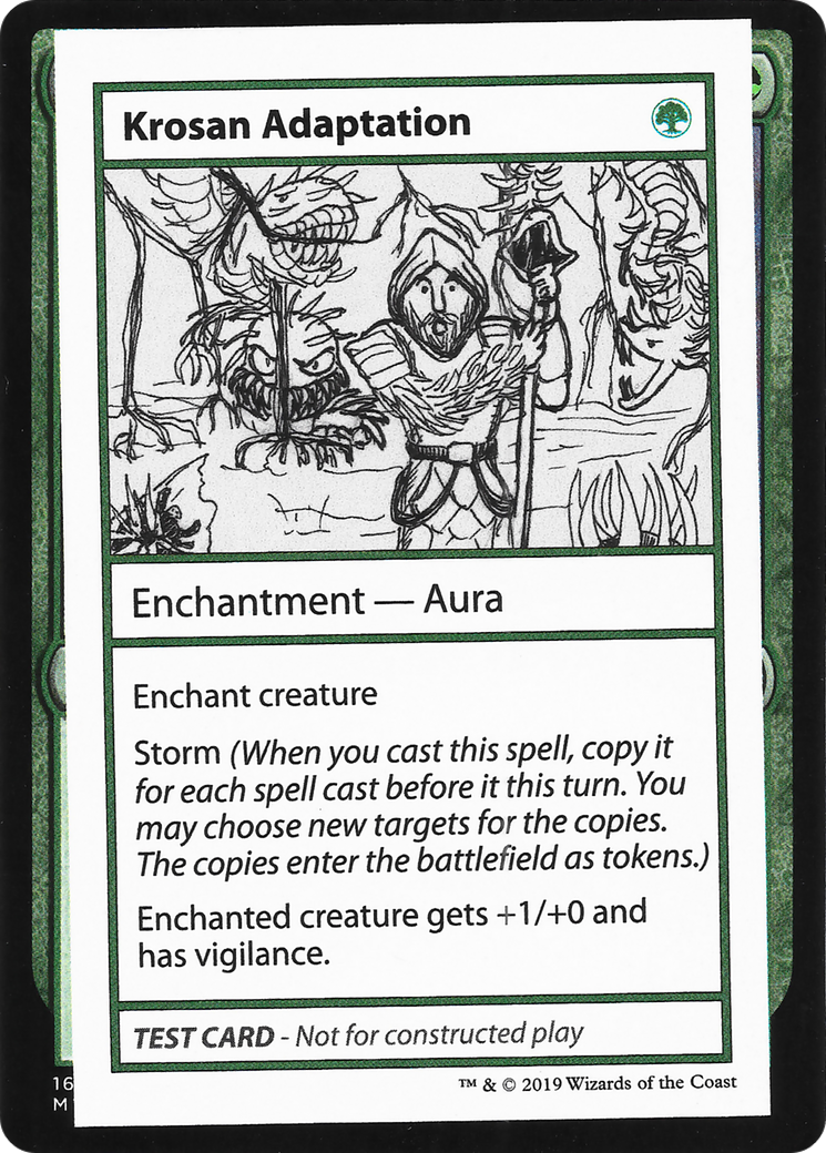 Krosan Adaptation (CMB1-080) [Mystery Booster] Playtest Cards 2021 MTG Single Wizards of the Coast