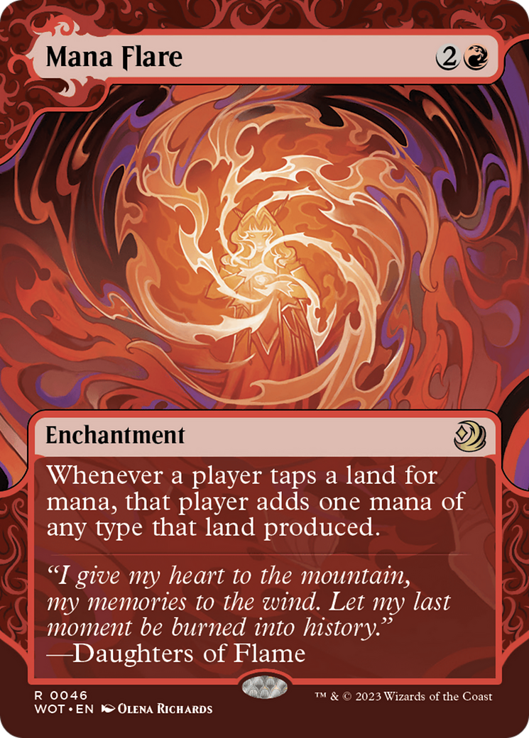 Mana Flare (WOT-046) [Wilds of Eldraine: Enchanting Tales] (Showcase) (Borderless) Foil MTG Single Wizards of the Coast