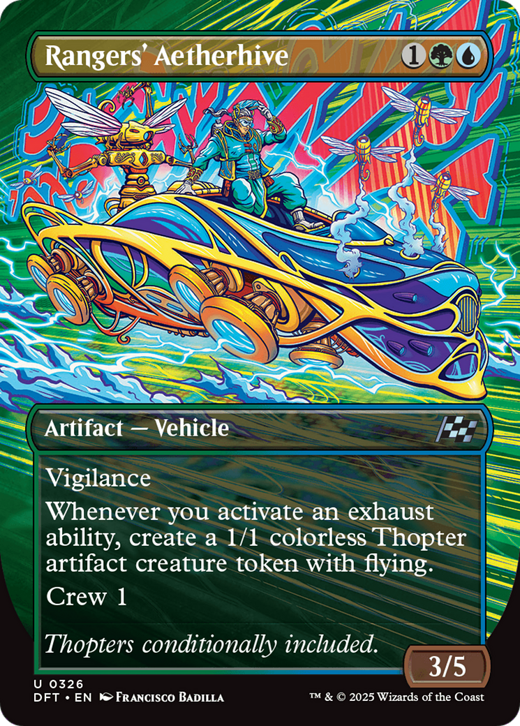 Rangers' Aetherhive (DFT-326) [Aetherdrift] (Borderless) Foil MTG Single Wizards of the Coast