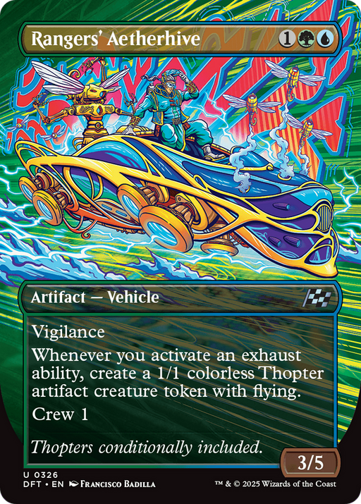 Rangers' Aetherhive (DFT-326) [Aetherdrift] (Borderless) Foil MTG Single Wizards of the Coast