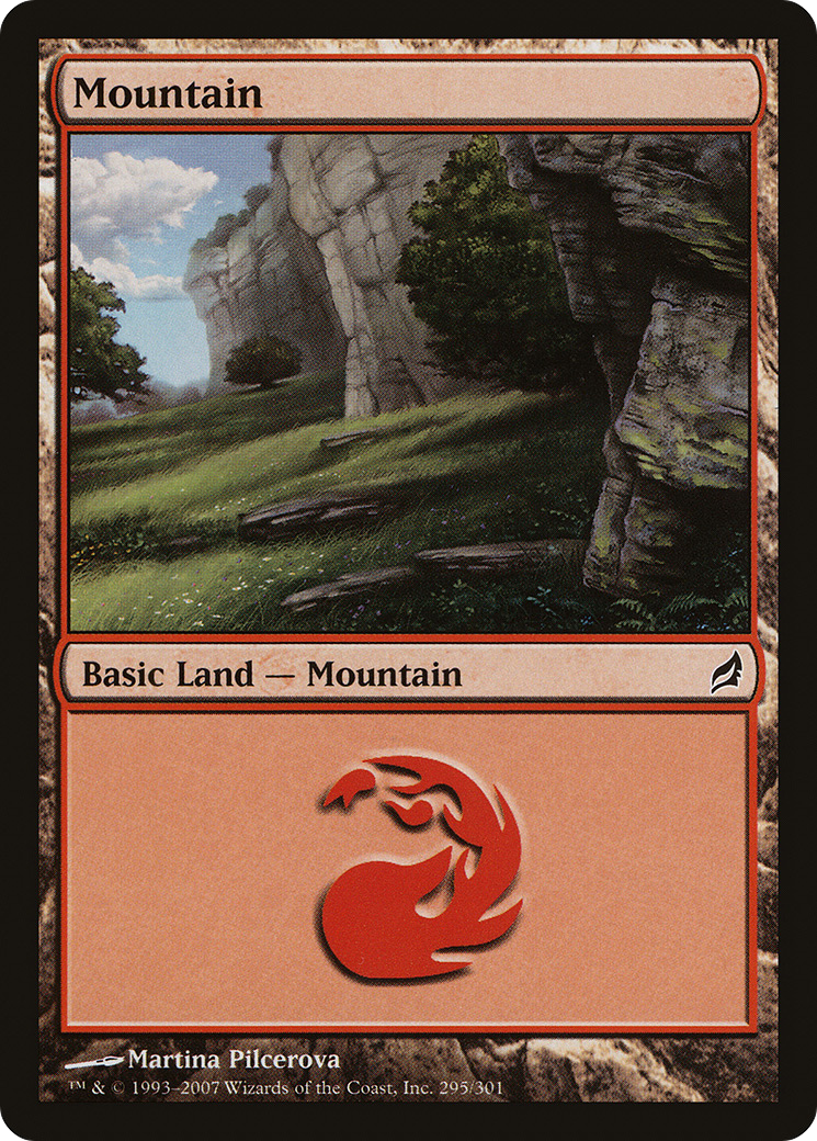 Mountain (LRW-295) [Lorwyn] Foil MTG Single Wizards of the Coast