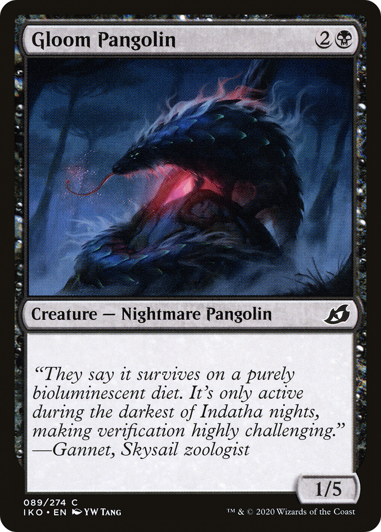 Gloom Pangolin (IKO-089) [Ikoria: Lair of Behemoths] MTG Single Wizards of the Coast