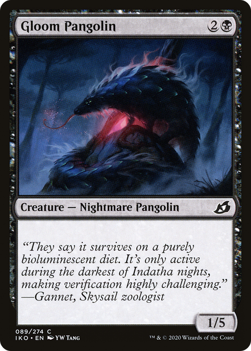 Gloom Pangolin (IKO-089) [Ikoria: Lair of Behemoths] MTG Single Wizards of the Coast