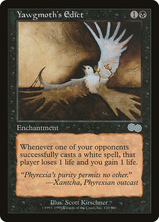 Yawgmoth's Edict (USG-170) [Urza's Saga] MTG Single Wizards of the Coast