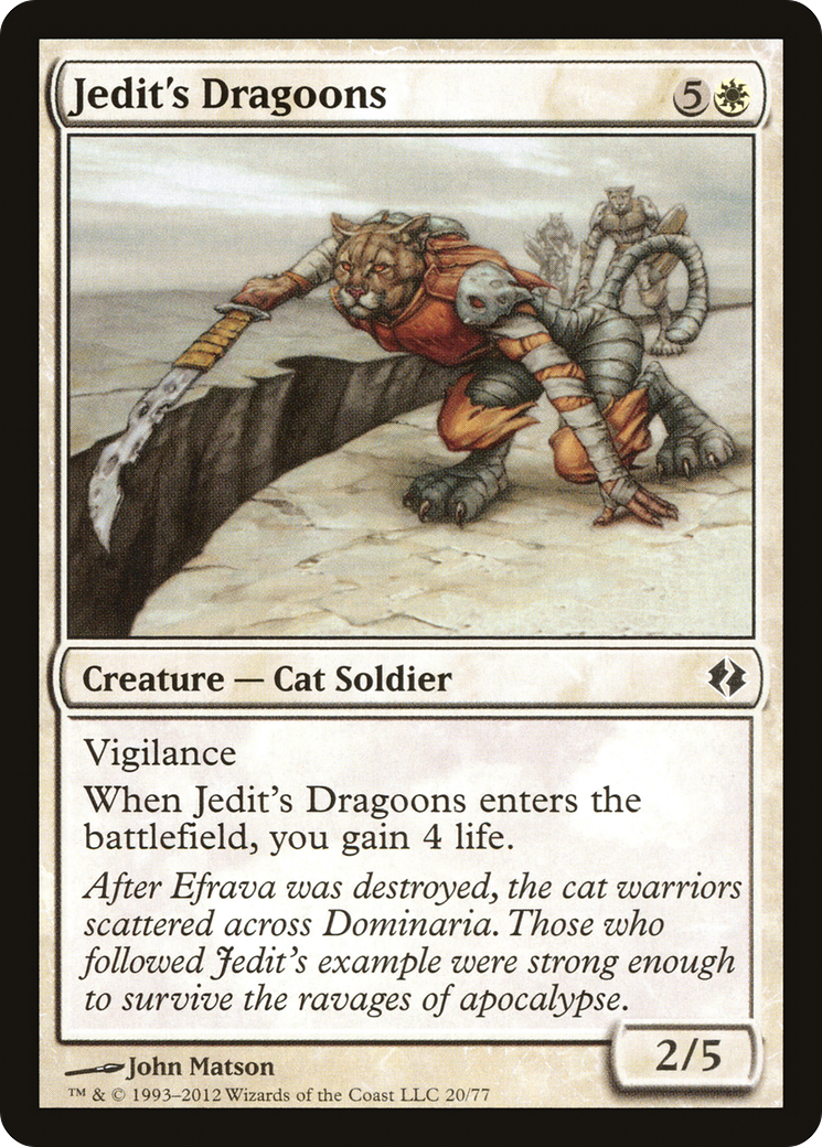 Jedit's Dragoons (DDI-020) [Misc] Duel Decks: Venser vs. Koth MTG Single Wizards of the Coast
