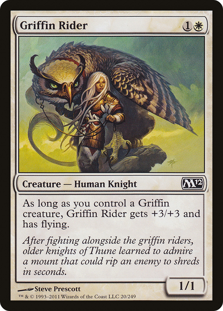 Griffin Rider (M12-020) [Magic 2012] Foil MTG Single Wizards of the Coast