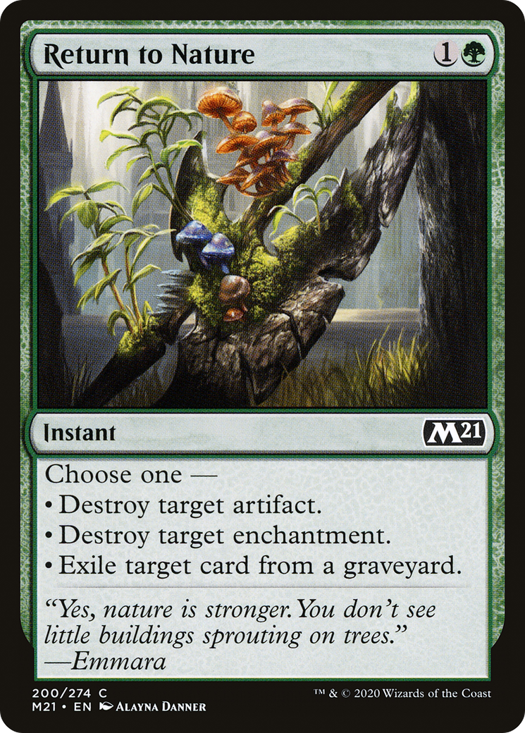 Return to Nature (M21-200) [Core Set 2021] MTG Single Wizards of the Coast