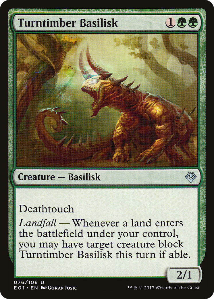 Turntimber Basilisk (AC2-076) [Misc] Archenemy: Nicol Bolas MTG Single Wizards of the Coast