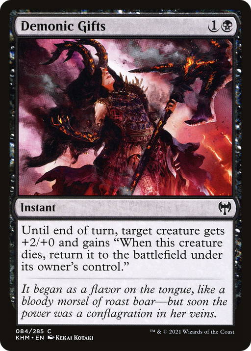 Demonic Gifts (KHM-084) [Kaldheim] MTG Single Wizards of the Coast