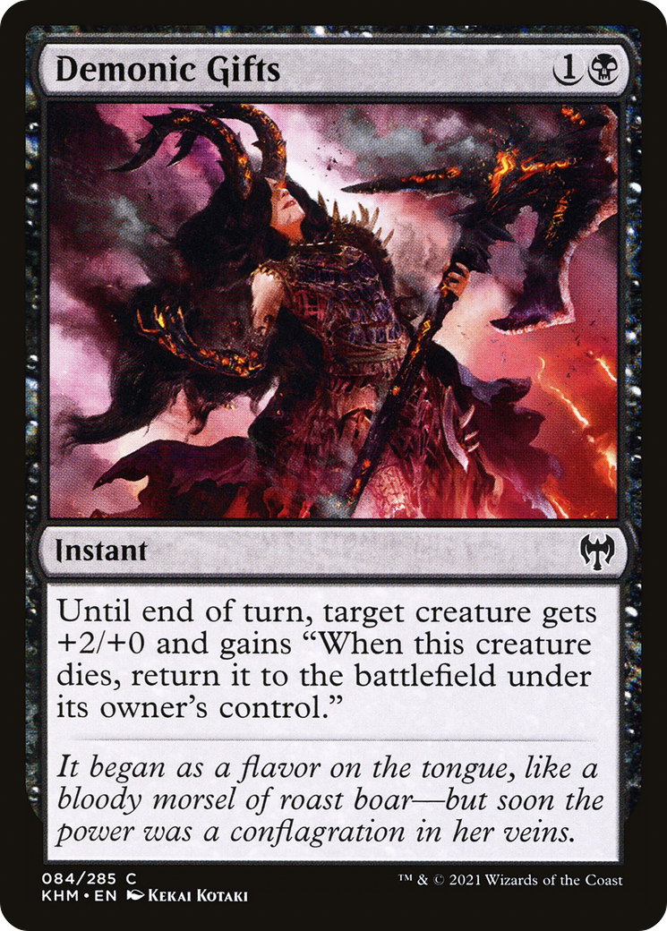 Demonic Gifts (KHM-084) [Kaldheim] Foil MTG Single Wizards of the Coast
