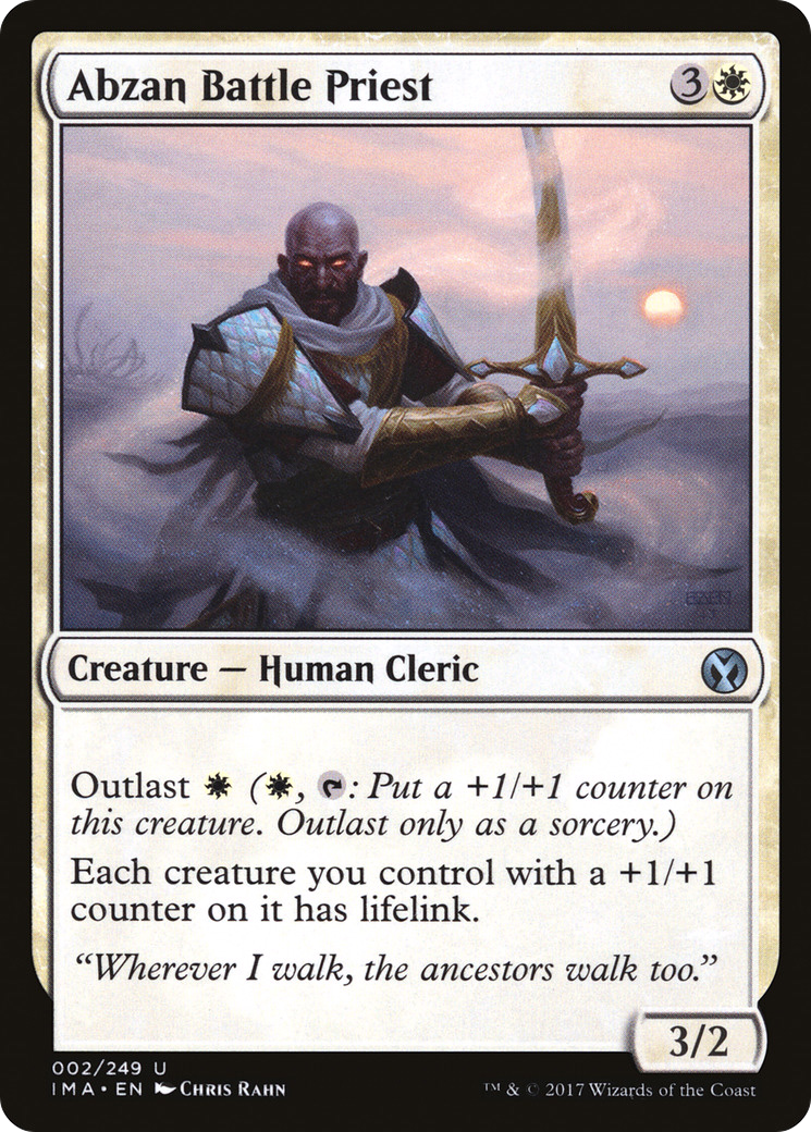 Abzan Battle Priest (IMA-002) [Iconic Masters] Foil MTG Single Wizards of the Coast