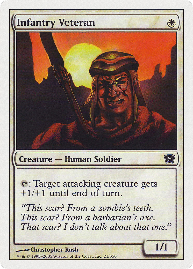 Infantry Veteran (9ED-021) [9th Edition] Foil MTG Single Wizards of the Coast