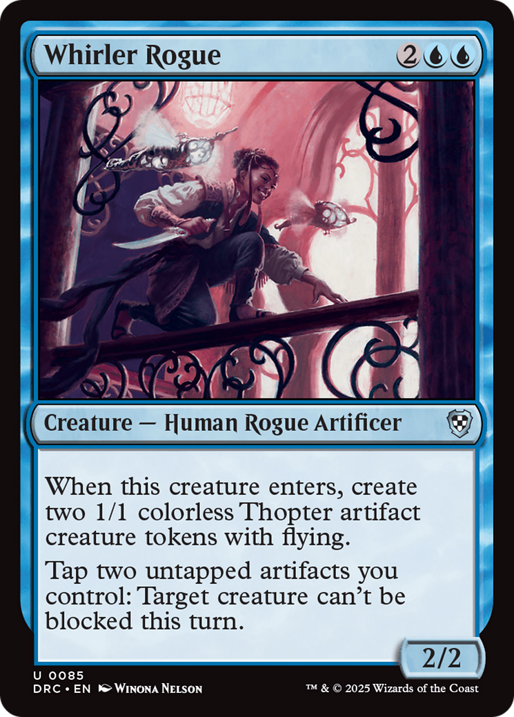Whirler Rogue (DRC-085) [Commander: Aetherdrift] MTG Single Wizards of the Coast