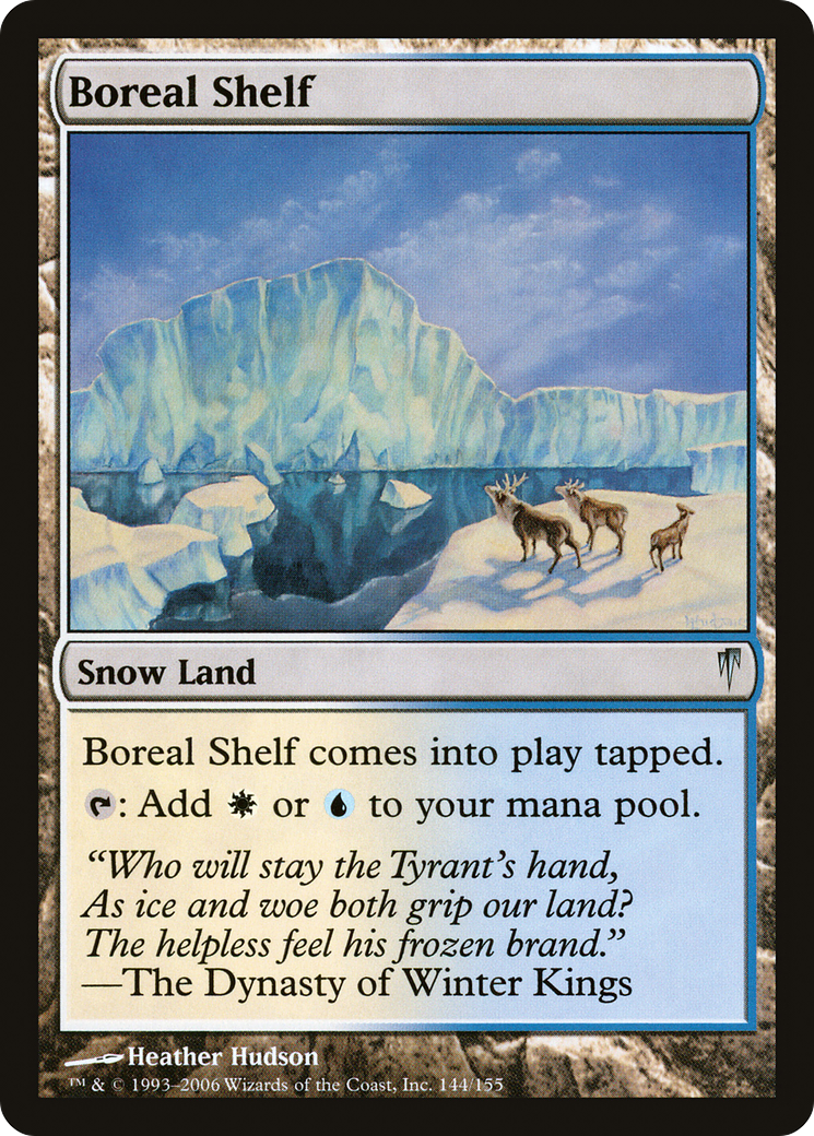 Boreal Shelf (CSP-144) [Coldsnap] Foil MTG Single Wizards of the Coast