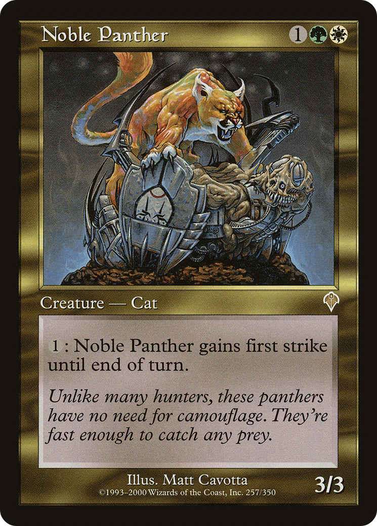 Noble Panther (INV-257) [Invasion] MTG Single Wizards of the Coast