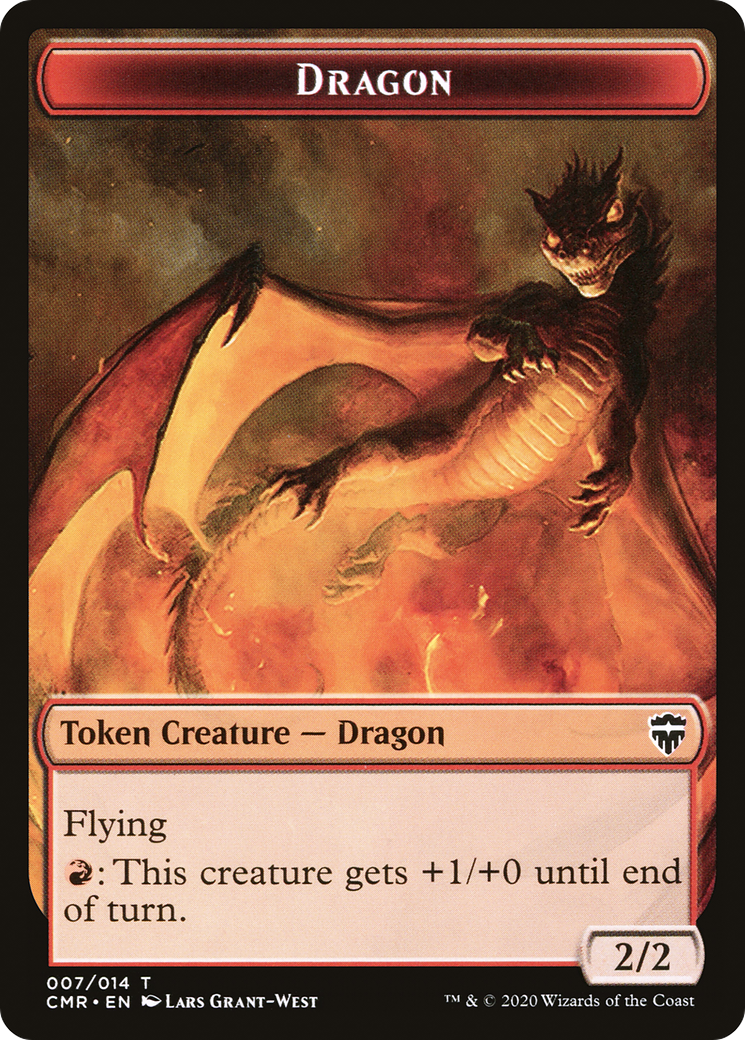 Dragon Token (CMR-007) [Tokens] Commander Legends Tokens MTG Single Wizards of the Coast