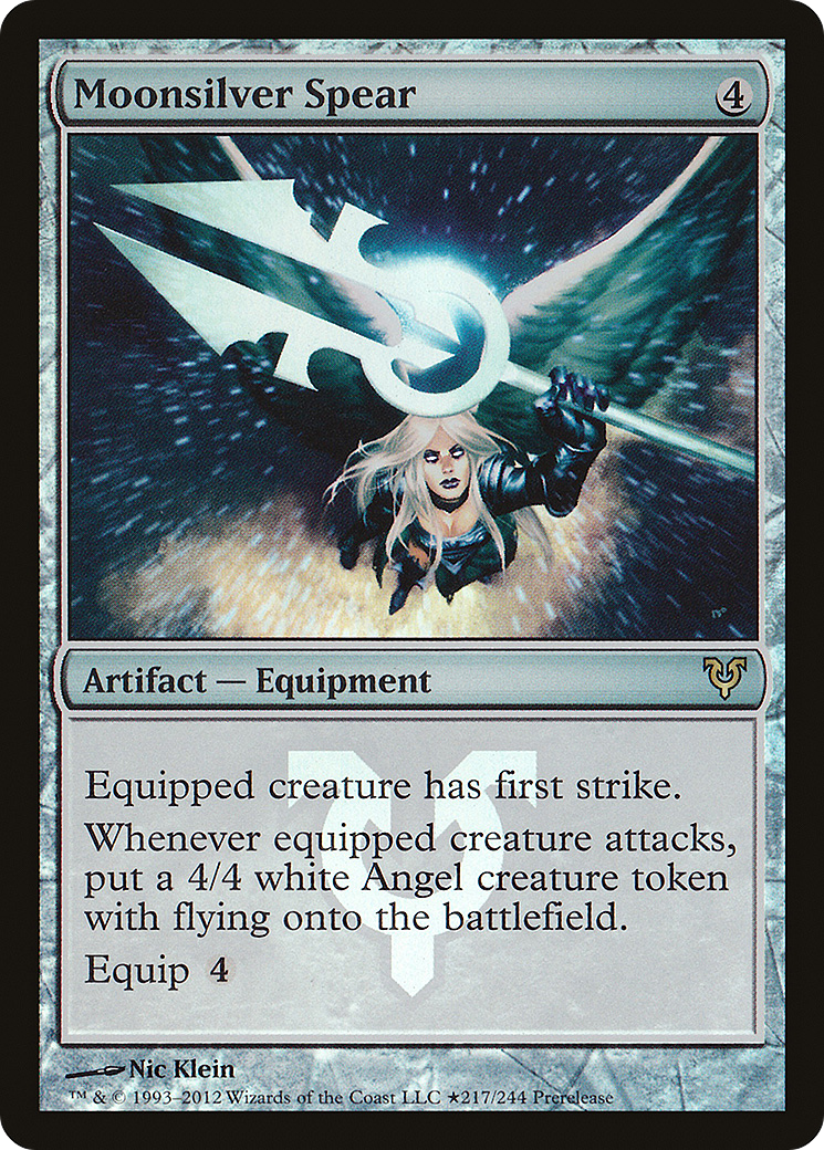 Moonsilver Spear (PRE-217) [Avacyn Restored Promos] Foil MTG Single Wizards of the Coast