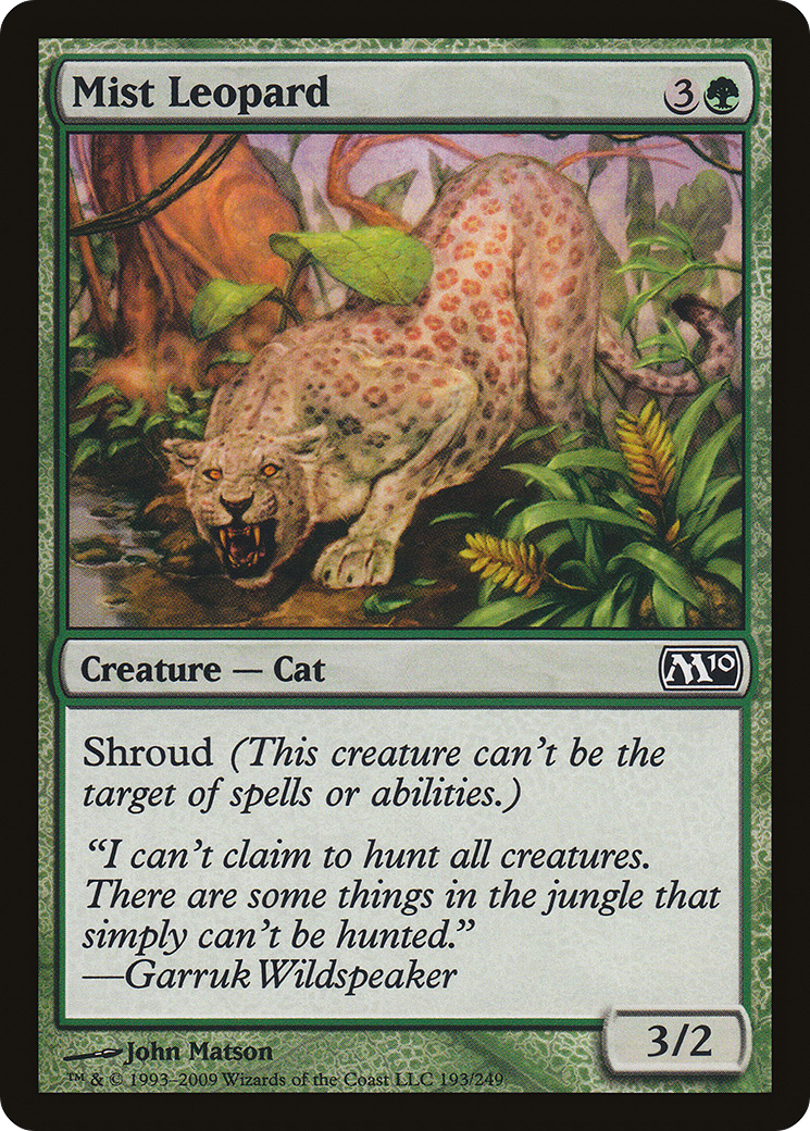 Mist Leopard (M10-193) [Magic 2010] MTG Single Wizards of the Coast